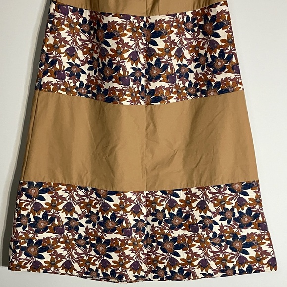Sachin & Babi X Anthropologie Size 8 Maxi Skirt Waist Tie Jacquard Floral Used - Picture 6 of 14